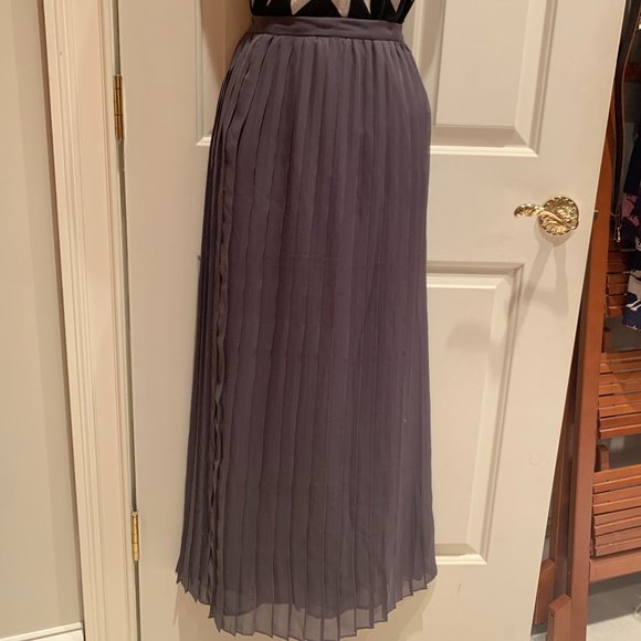 Dark Grey Maxi Skirt, Size 6 - Picture 1 of 4
